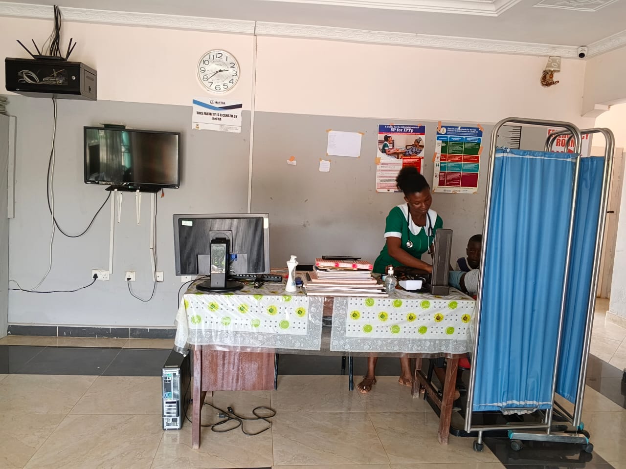 TRASAAK clinic staff at reception